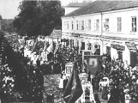 Procesja Bożego Ciała, ul. Warszawska, Biała Podlaska, 1915 r.